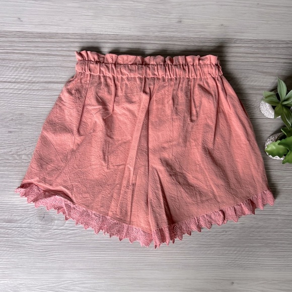 FRANCESCA'S kenya eyelet trim rose shorts size S NWT - Picture 9 of 14